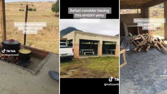 Woman shows off impressive outdoor entertaining and cooking area, ensures guests don't need to enter her home