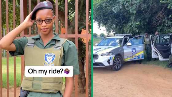 Crime prevention officer joins TikTok challenge, captures car she works in: "What you drive?"