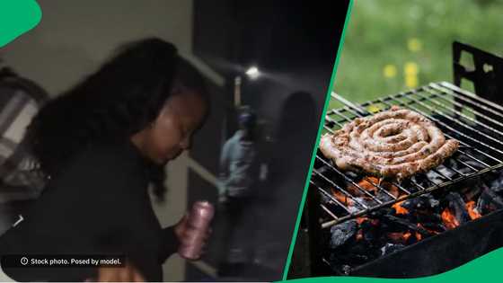 Woma steals meat a braai straight from fire in TikTok video