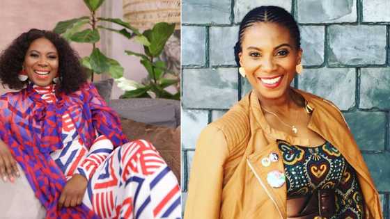 Penny Lebyane proudly shows off natural hair with a touch of grey