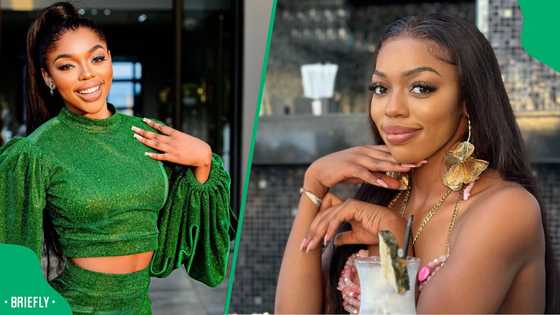 Khosi Twala shares steamy kiss with mystery man during Dubai vacation