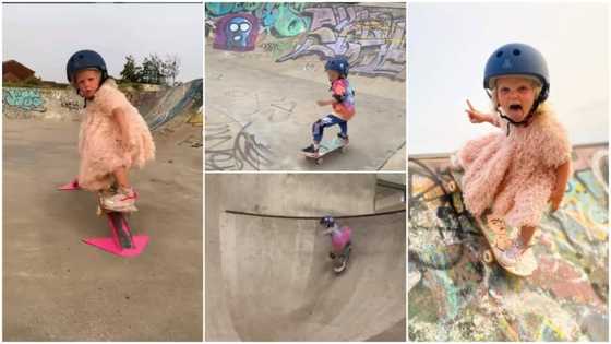 4-Year-old girl demonstrates amazing skateboarding skills, says she wants to go to Olympics 1 day
