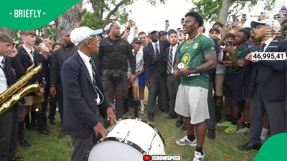 "So that's our chant?": US streamer IShowSpeed does war cry with high school learners