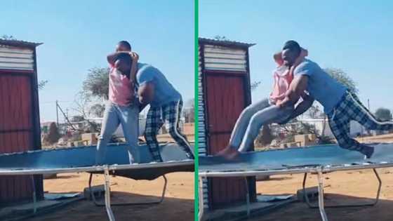 How to have a happy marriage: Trampoline wrestling, TikTok style