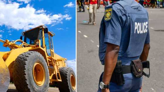 Stolen tractor found at taxi rank construction site that Panyaza Lesufi handed over to Gautrain