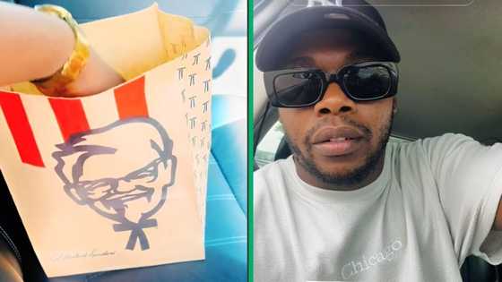 Man uses KFC bag to hide epic iPhone gift for his girlfriend in TikTok video, Mzansi green with envy