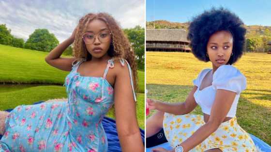Mzansi Magic’s 'eHostela' actress Lungelo Mpangase set TL on fire with gorgeous pictures of herself painting