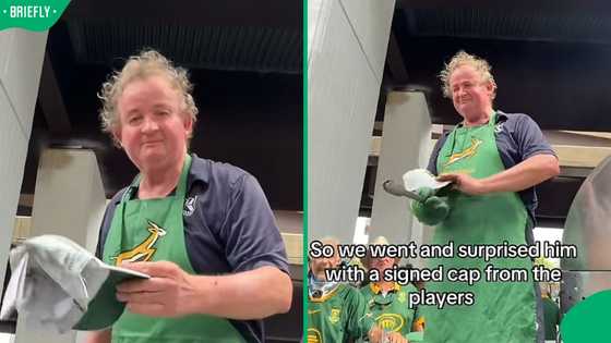 "Give that man a bells": SA man braais for Springbok fans in Baltimore, receives signed cap