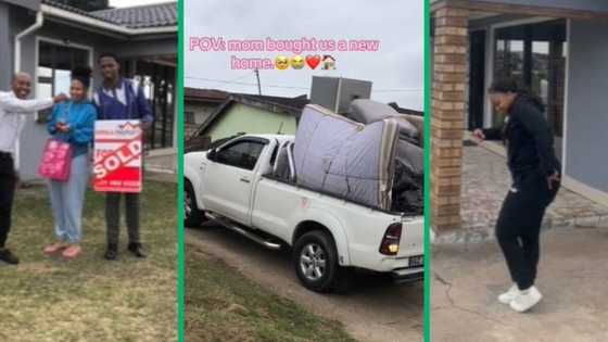 Mother buys new family home, TikTok video of moving vlog motivates Mzansi: "She did that"