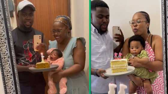 Parents celebrate daughter's monthly milestones with cake in heartwarming TikTok video