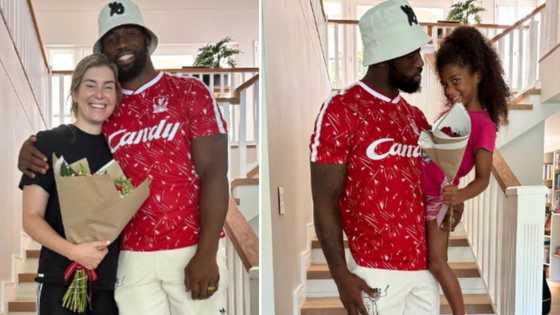 Springbok captain Siya Kolisi does it again, buys wifey Rachel and cute daughter roses on Valentine’s day