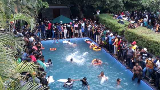Pool party to celebrate storming of Sri Lanka's presidential palace