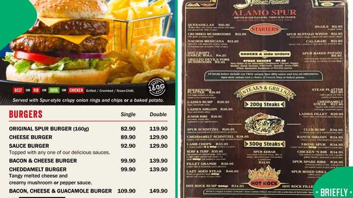 A Look at Changing Food Prices of Spur’s R3.35 Burger in 1986 vs R119 ...