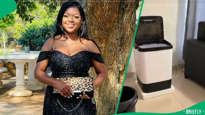 “This One Is Good”: Woman Shows Off R1500 Portable Washing Machine From ...