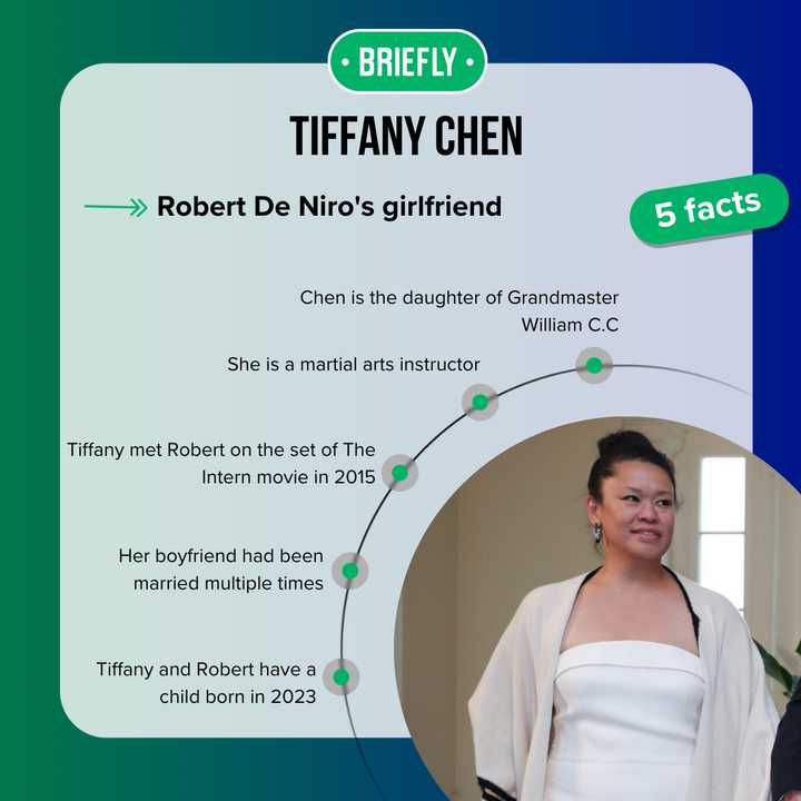 Who is Tiffany Chen? Meet Robert De Niro's girlfriend Briefly.co.za(01)