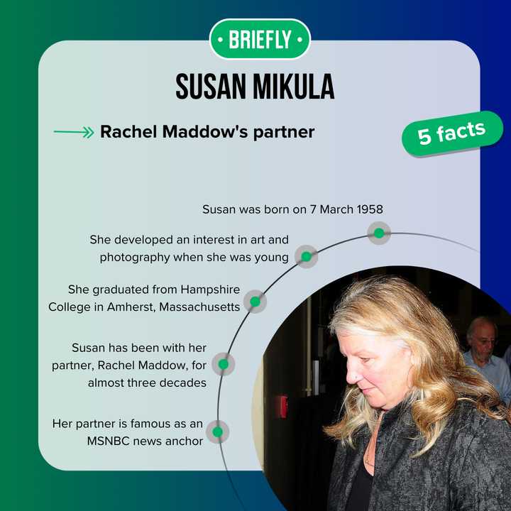 Who is Susan Mikula? Meet Rachel Maddow's longtime partner - Briefly.co.za