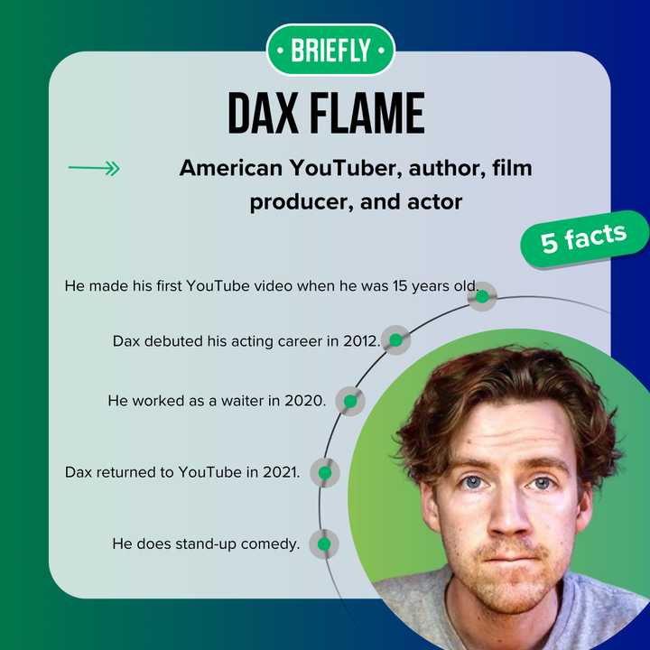 Dax Flame now: What happened to the American YouTube star? - Briefly.co.za