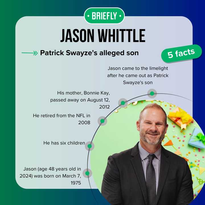 Json Whitl Who is Patrick Swayze's son? The truth about Jason Whittle - Briefly.co.za