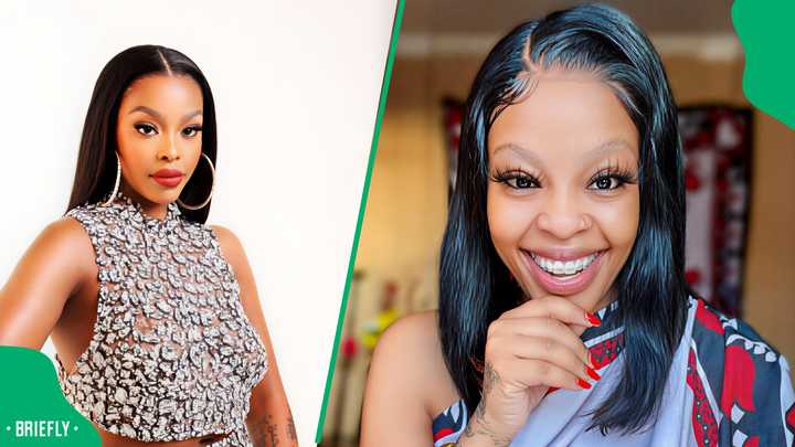 Mpho wa Badimo shows off her body in gold swimsuit, SA wowed: "She's very hot"